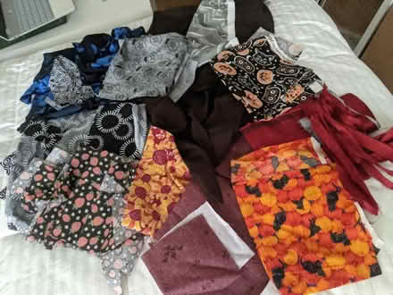 Photo of free Fabric Scraps & Plastic Buckles (East Village) #1