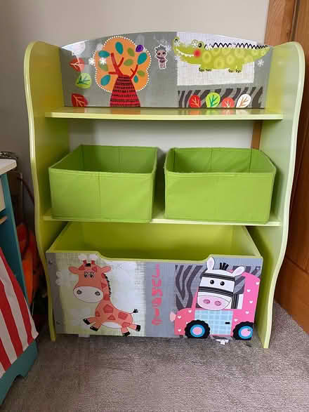 Photo of free Kids books and toys storage shelf (Hitchin, Periwinkle Lane) #4