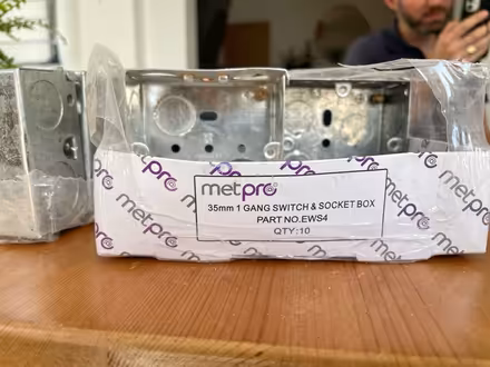 Photo of free Mixed socket and switch back boxes (E4) #2