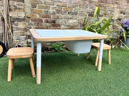 Photo of free IKEA children table and chairs with boxes (Mortlake SW13) #2