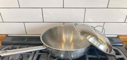Photo of free Stainless Steel Wok with Lid (Used) (Grange CH48) #1