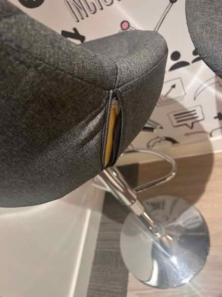 Photo of free x2 grey bar stools (Covent Garden WC2B) #3