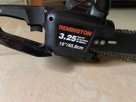 Photo of free 16” chainsaw electric (Valpo. Off of US 30/Joliet Rd) #1