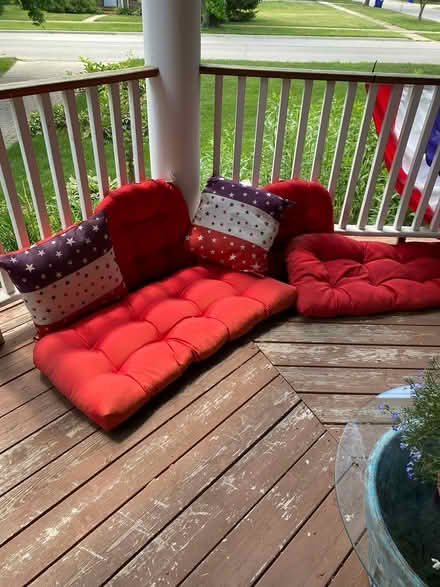 Photo of free Outdoor cushions (North Wheaton) #1