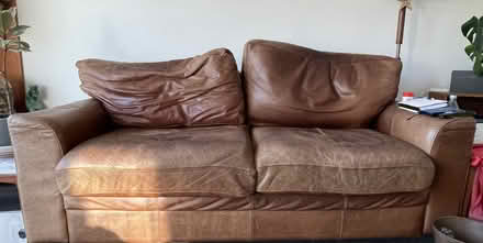 Photo of free Leather Sofa (Alderney, Poole BH12) #1
