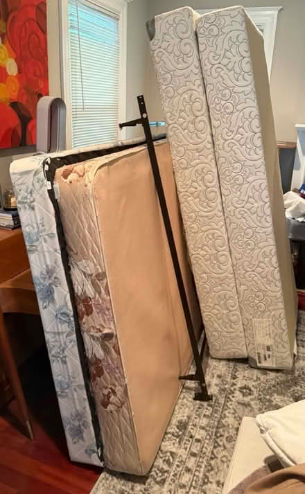 Photo of free Full Bed - frame/mattress/box spgs (16th st hts dc) #2