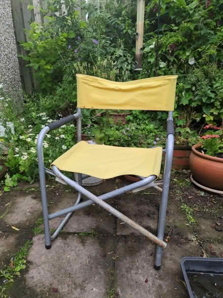 Photo of free Yellow canvas garden chair (Halton LA2) #1
