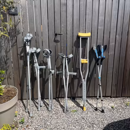 Photo of free 6 sets adult crutches. RRP €170 (Churchtown, Dublin 14) #1