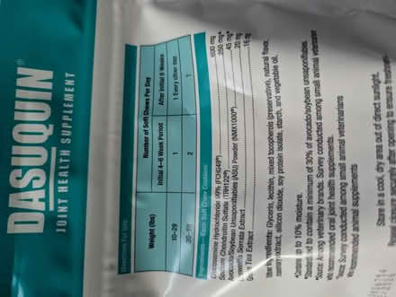 Photo of free Unopened - Dog Joint Supplements (Berwyn Heights) #2