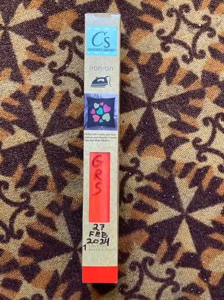 Photo of free bright orange iron-on fabric (Grant Rd>Fremont Ave<85) #1