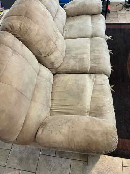 Photo of free Couch and recliner set (The woodlands) #2