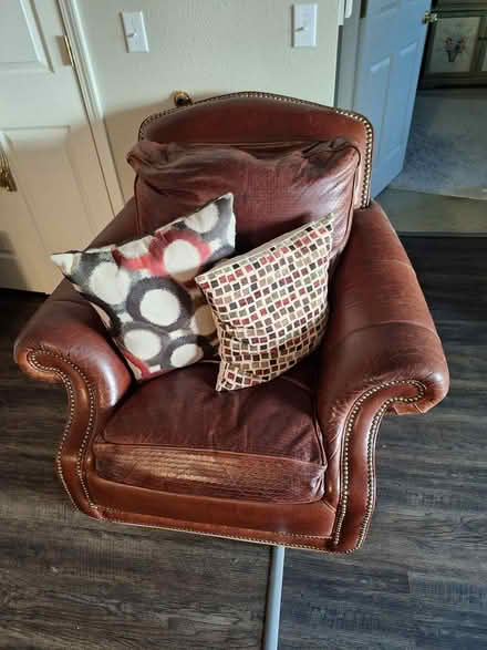 Photo of free Leather Chair (1029 W Battlefield Rd E103) #1