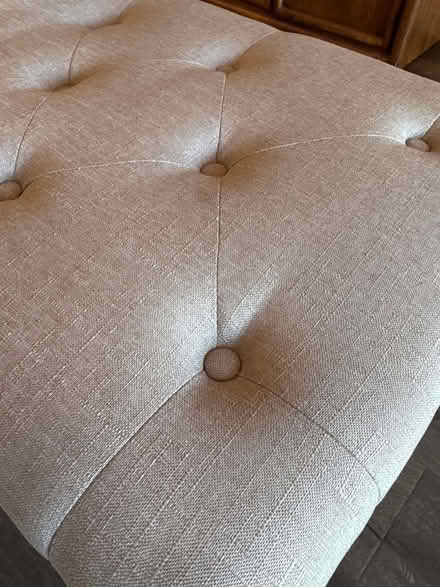 Photo of free Grey upholstered bench (Evergreen-The Villages) #4
