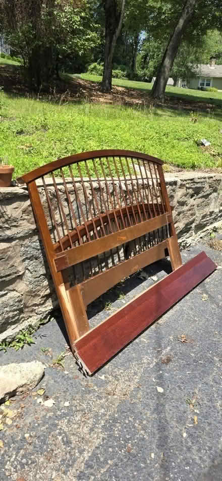 Photo of free Wooden Full Bed Frame (16 lantern lane media pa) #1