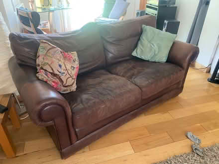 Photo of free 2 x leather sofa (Abbotswood GU1) #2