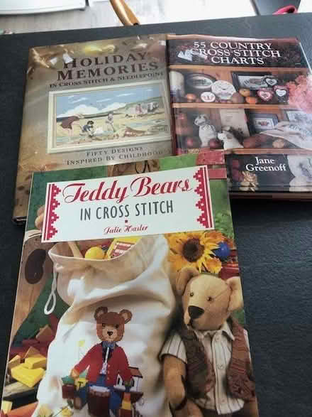 Photo of free 3 Cross stitch books (Calne SN11) #1
