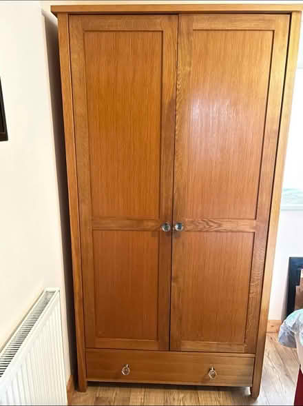 Photo of free Oak effect double wardrobe (Plymouth PL5) #2