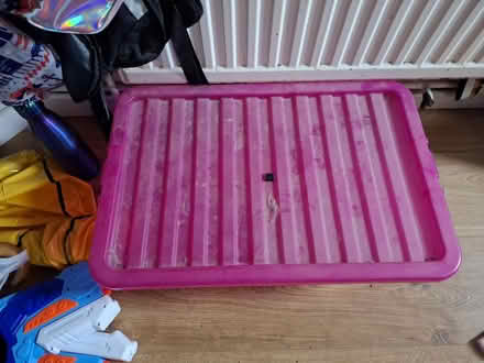 Photo of free Pink plastic storage box (Seaside BN22) #1