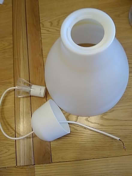 Photo of free Ikea plastic pendant lamp (Wrington BS40) #1