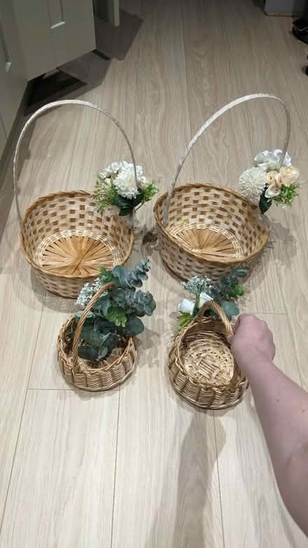 Photo of free 4 Woven baskets (Low Fell NE9) #1