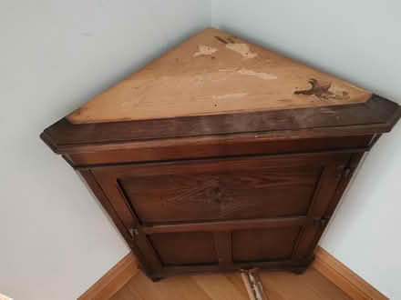 Photo of free Wooden corner cabinet (Southsea PO4) #2