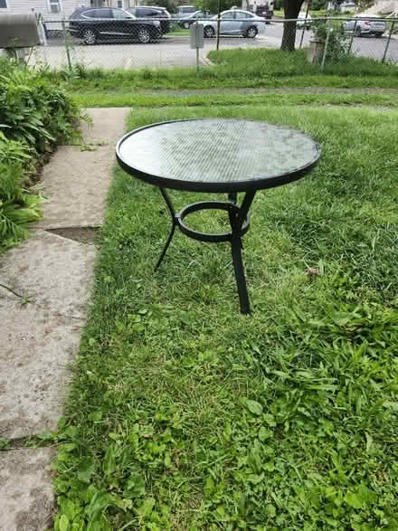 Photo of free Outdoor Glass Topped Table (Ambler) #1