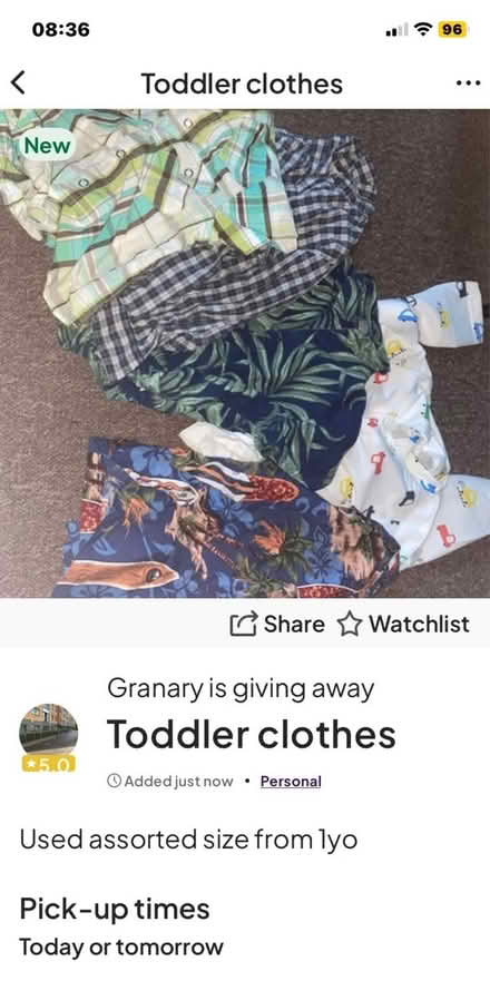Photo of free Summer boys clothes (E15 Stratford) #1