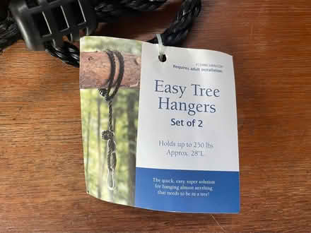 Photo of free Tree hangers for swing, etc (Wilmette - Lake & Illinois) #1