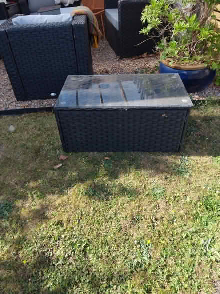 Photo of free Glass top garden coffee table (Killamarsh S21) #1
