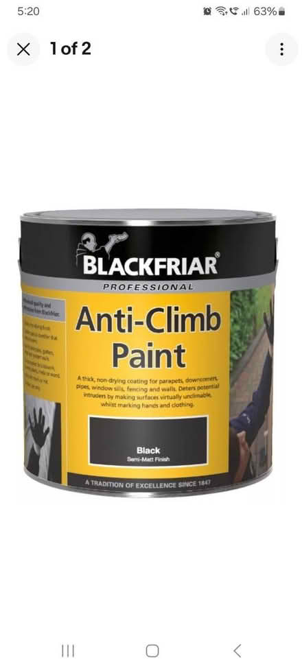 Photo of Anti climb paint (S137TR) #1