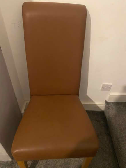 Photo of free Set of 8 Modern Faux Leather Dining Chairs (Greaves LA1) #1