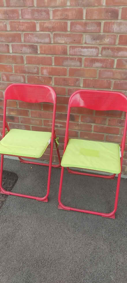 Photo of free Foldable metal chairs (Milton OX13) #2