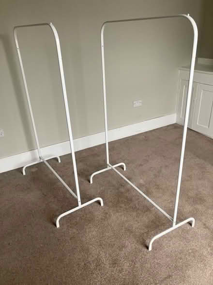 Photo of free 2x clothes rails - PICK UP TOMORROW WEDNESDAY (London Rd Station area BN1) #1