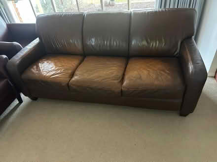 Photo of free leather couch (aspendale gardens) #1