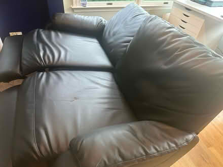 Photo of free Reclining leather liveseat (College Park) #1