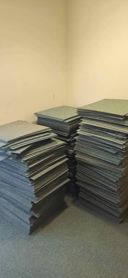 Photo of free Green carpet tiles- used (Worcester WR4) #1