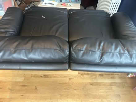 Photo of free Reclining leather liveseat (College Park) #2
