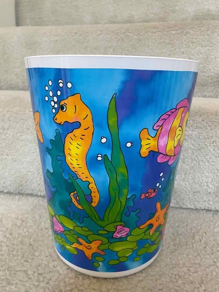 Photo of free Colorful fish design waste basket (West Plano) #2
