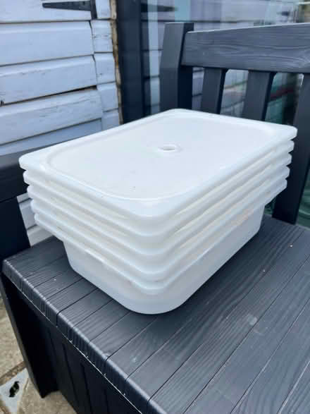 Photo of free IKEA children table and chairs with boxes (Mortlake SW13) #1