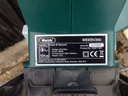 Photo of free Webb Garden Vac and Blower. (TN25) #3