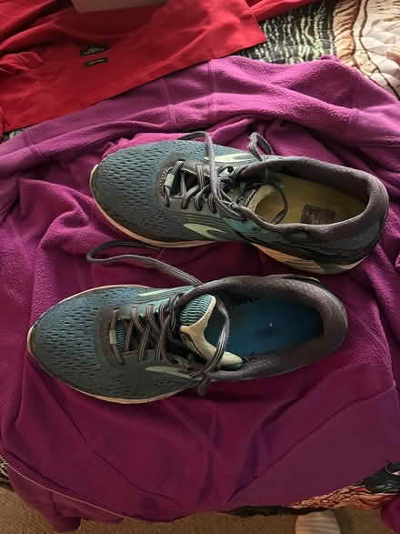 Photo of free green Brooks shoes Size 10 women (Prospect and DeAnza) #1