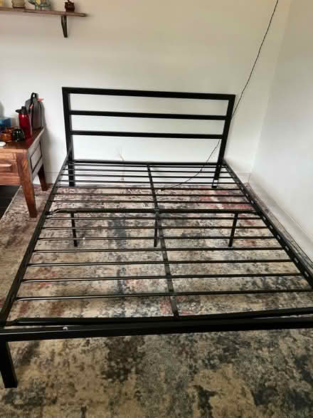 Photo of free Queen bed frame/mattress/box spring (Aptos - Trout Gulch) #2