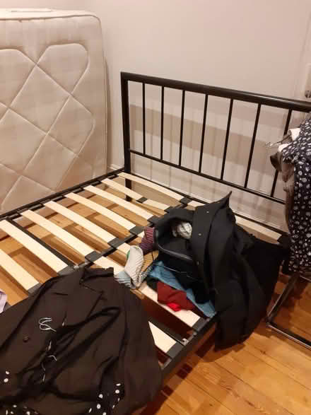Photo of free Double bed frame (Seymour road N80) #1