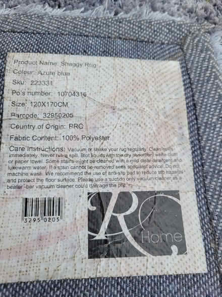 Photo of free Rug (Springfield WN6) #1