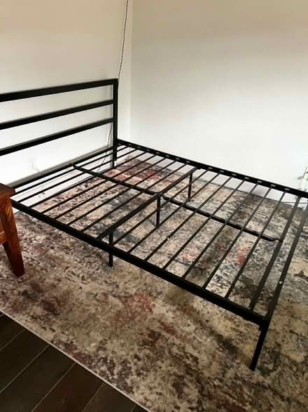 Photo of free Queen bed frame/mattress/box spring (Aptos - Trout Gulch) #1