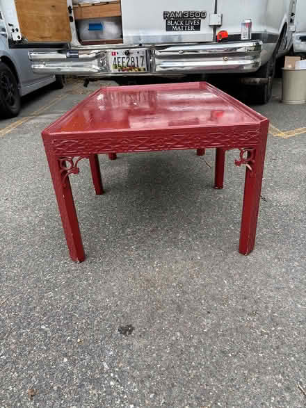Photo of free Red coffee table (Allston) #4