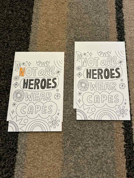 Photo of free 2 Not all heroes wear capes cards (Jennetts park RG12) #1