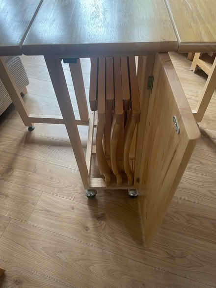 Photo of free Folding table and4 chairs (Chesser EH14) #2