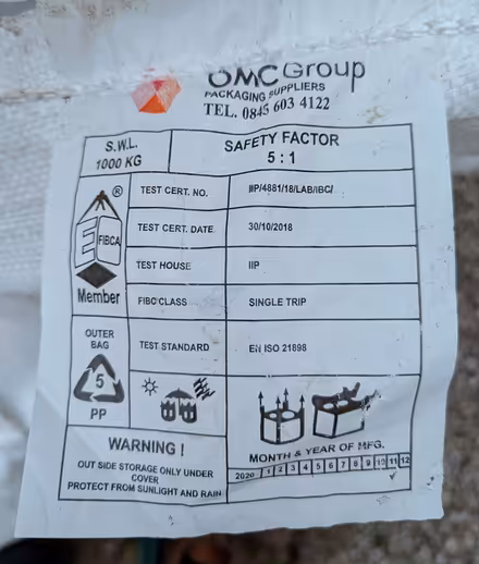 Photo of free 1 ton 1m^3 bags (AB13) #2