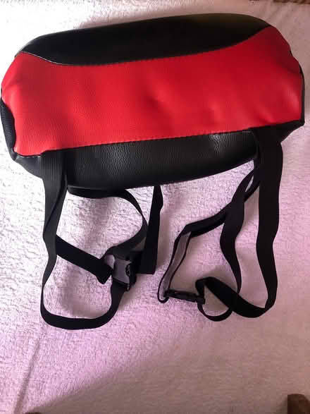 Photo of free Black and red cushion with straps (Lancaster, Skerton) #1